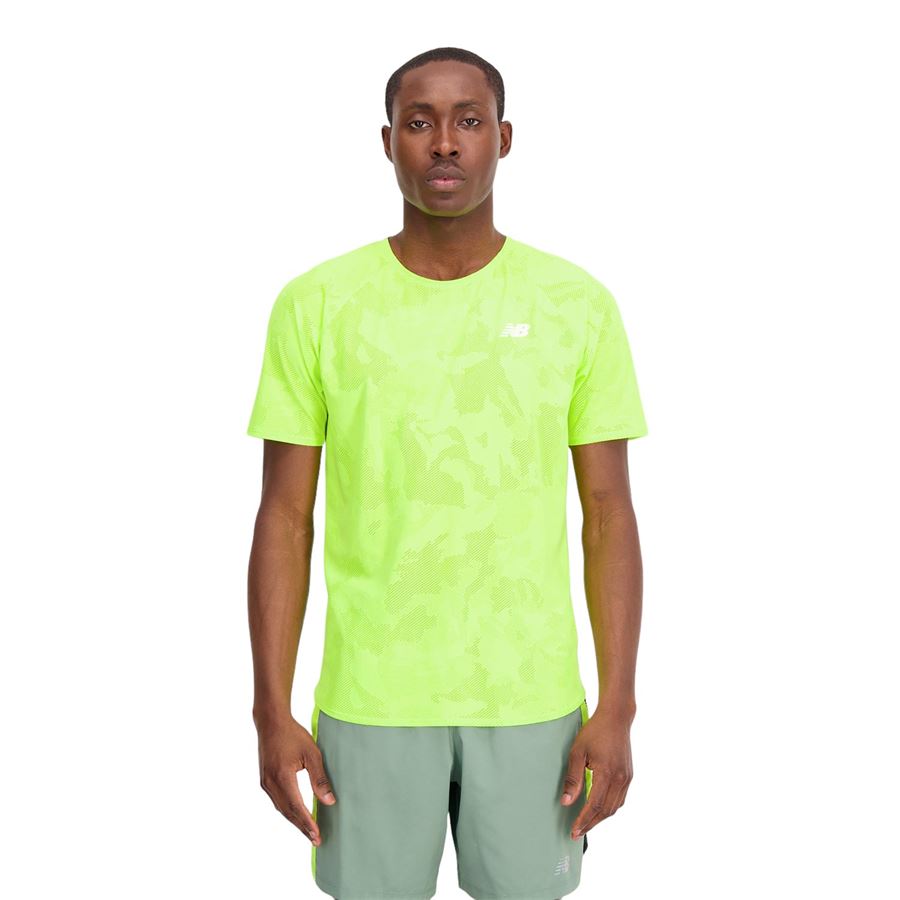 Q SPEED JACQUARD SHORT SLEEVE New Balance | MT33281THW